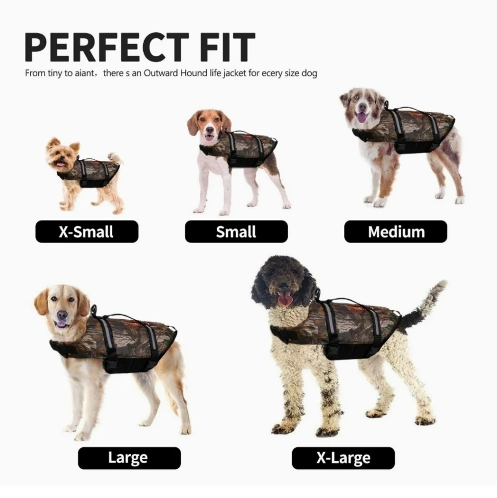 YoYoung Camouflage Dog Life Vest with Adjustable Size XS